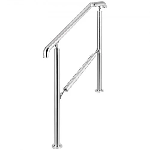 Koduva Lauko laiptų turėklas VEVOR BXG-3STEP, 304 nerūdijantis plienas, sidabrinis, 106 x 86 cm