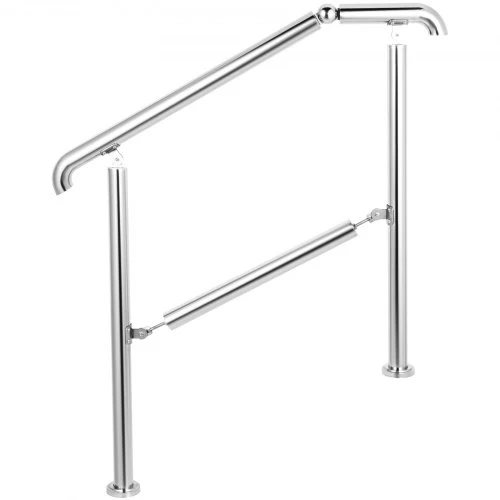 Koduva Lauko laiptų turėklas VEVOR BXG-5STEP, 304 nerūdijantis plienas, sidabro spalvos, 161 x 86 cm