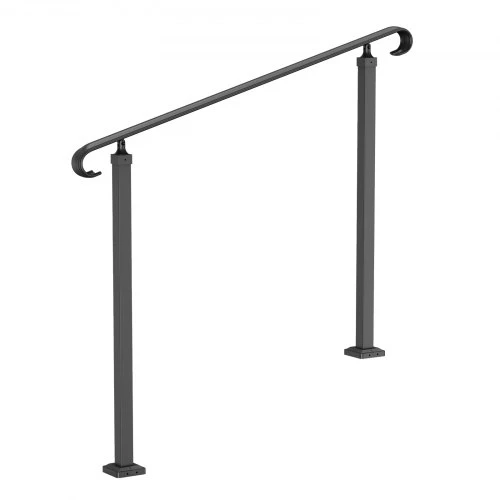 Koduva Lauko laiptų turėklas VEVOR, kaltinė geležis, juodas, 2–3 pakopoms, 97 cm