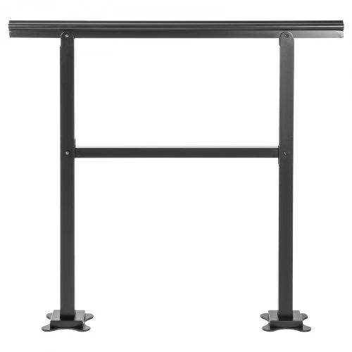 Koduva Lauko laiptų turėklas VEVOR LZHG-3FT, aliuminis, juodas, 91 x 90 cm, 2-3 pakopoms