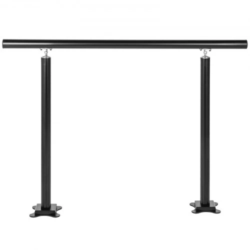 Koduva Lauko laiptų turėklas VEVOR LZHS-4FT, aliuminis ir geležis, juodas, 121 x 91 cm