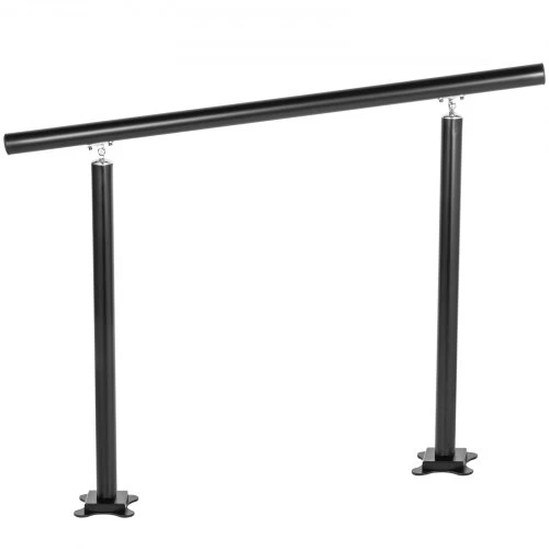 Koduva Lauko laiptų turėklas VEVOR LZHS-4FT, aliuminis ir geležis, juodas, 121 x 91 cm