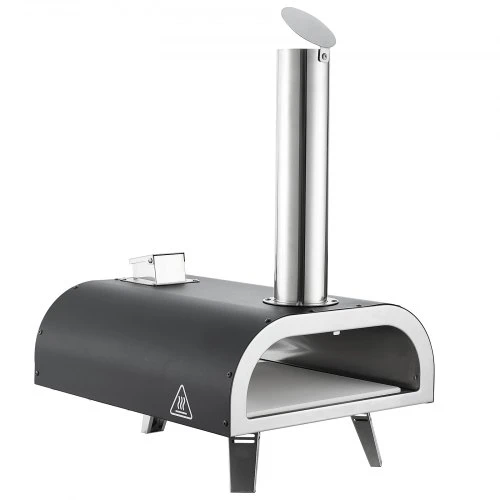 VEVOR Lauko picų krosnis SRGP025, malkinė, su termometru, 30 cm, juoda