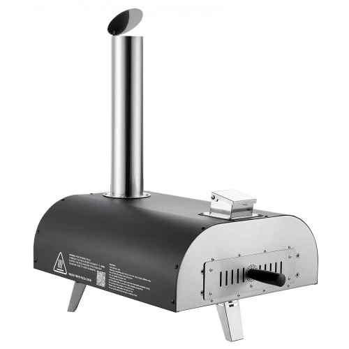 VEVOR Lauko picų krosnis SRGP025, malkinė, su termometru, 30 cm, juoda