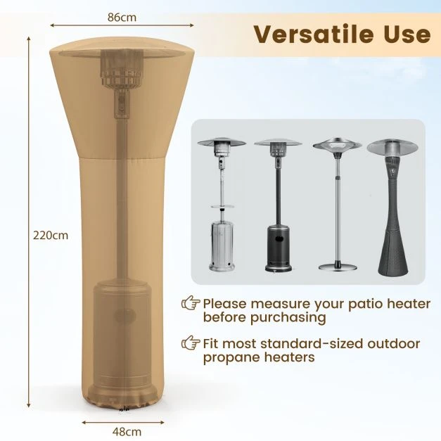Promotion Lauko šildytuvo uždangalas su krepšiu smėlio spalvos
