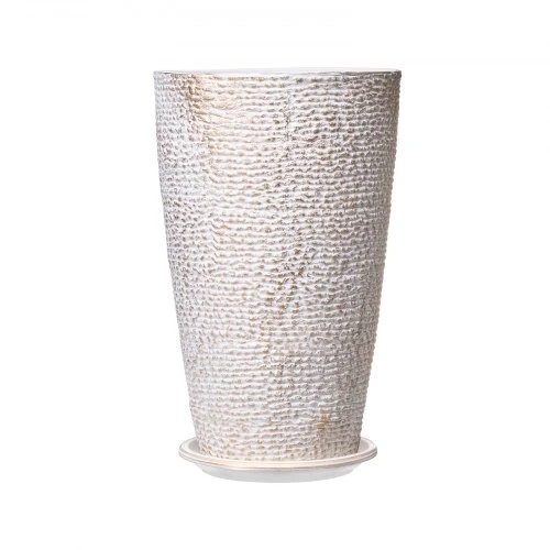 VEVOR Lauko vazonai, 2 vnt., apvalūs, PP, smėlio spalvos, skersmuo 33 cm, aukštis 53 cm