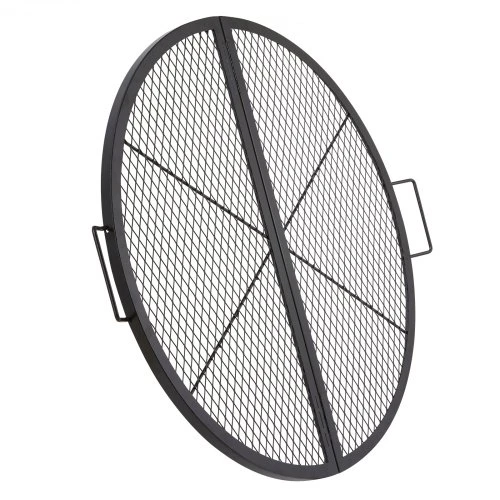 VEVOR Laužavietės grotelės, sulankstomos, plieninės, juodos, Ø 91 cm