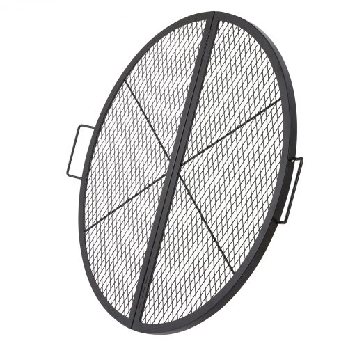 VEVOR Laužavietės grotelės, sulankstomos, plieninės, juodos, Ø 91 cm