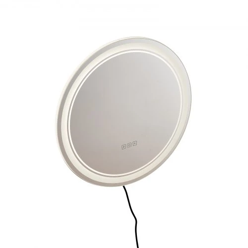 VEVOR LED vonios veidrodis MRH, apvalus, 60 cm, su priekiniu ir galiniu apšvietimu, tvirtinamas prie sienos