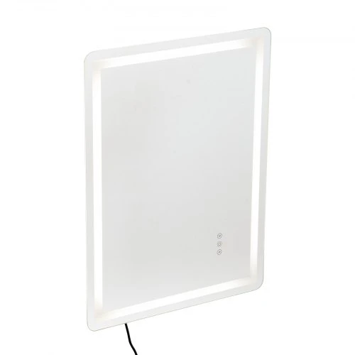 VEVOR LED vonios veidrodis MRH, sieninis, su priekiniu ir galiniu apšvietimu, 60 x 80 cm