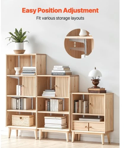 Koduva Lentynų bėgeliai VEVOR DCLZ01, 10 vnt., 99 cm, sidabriniai