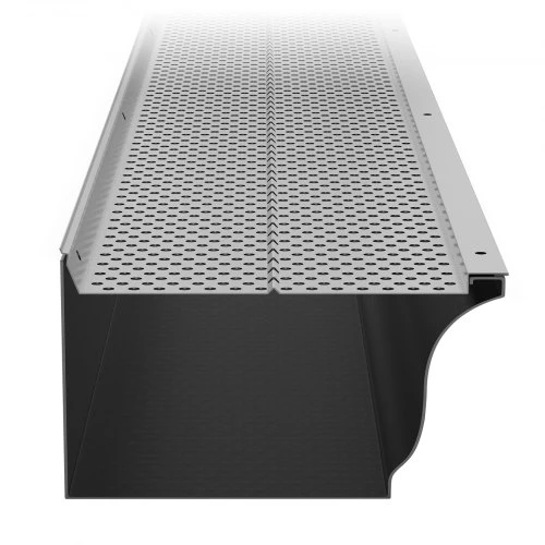 Koduva Lietaus latakų apsauga VEVOR, aliuminis, 15 cm, 26 vnt., bendras ilgis 31,7 m