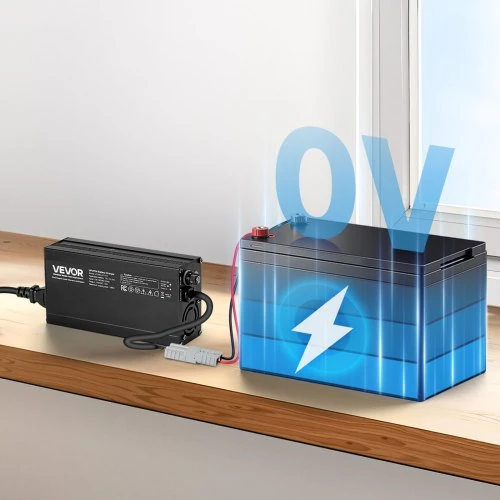 VEVOR LiFePO4 akumuliatoriaus įkroviklis UY240-HF1210, 12 V, 10 A, 14,6 V, su Anderson jungtimi