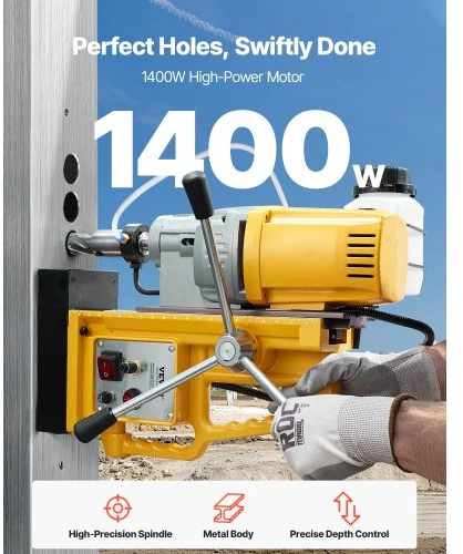 Koduva Magnetinė gręžimo staklės VEVOR 50HA, 1400 W, 0-750 aps./min, 50 mm