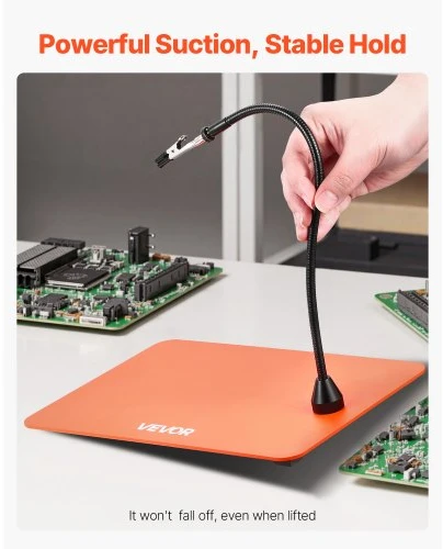 VEVOR Magnetinė litavimo pagalbinė stotelė LFS0202, 4 lanksčios rankos, 6 PCB laikikliai, 28 x 18 x 0,3 cm
