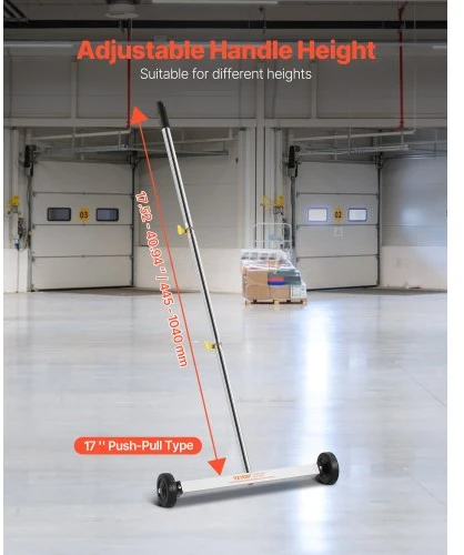 Koduva Magnetinė šluota su ratukais VEVOR QJ8038, 43 cm, iki 4,5kg