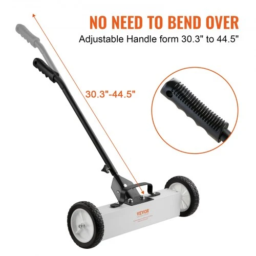 Koduva Magnetinė šluota VEVOR QJ8012-18 su ratukais, 20,4kg, 60 x 17,5 x 129 cm