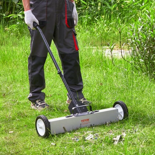Koduva Magnetinė šluota VEVOR su ratukais, 61 cm, iki 22,6kg, su teleskopiniu magnetiniu surinkimo įrankiu