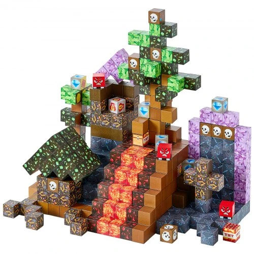 Koduva Magnetinės kaladėlės VEVOR Dark Castle Set, 100 vnt., 2 x 2 x 2 cm, nuo 3 metų