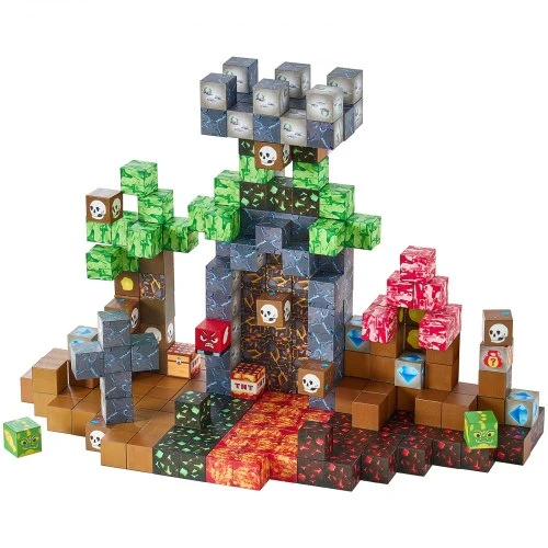 Koduva Magnetinės kaladėlės VEVOR Dark Castle Set, 100 vnt., 2 x 2 x 2 cm, nuo 3 metų