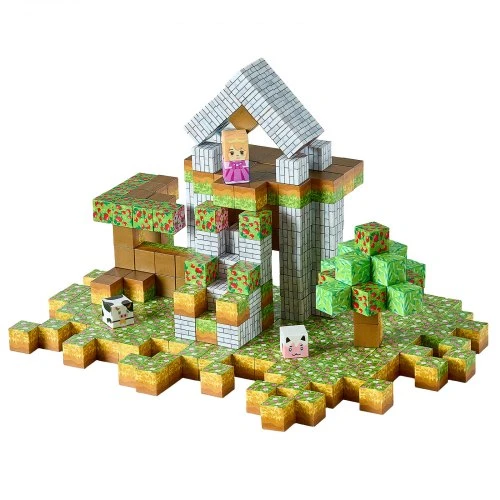 Koduva Magnetinės kaladėlės VEVOR Forest Castle Set, 150 vnt., 3+ m.