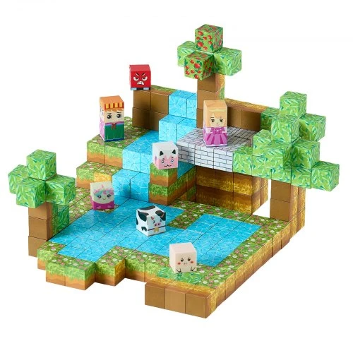 Koduva Magnetinės kaladėlės VEVOR Forest Castle Set, 150 vnt., 3+ m.