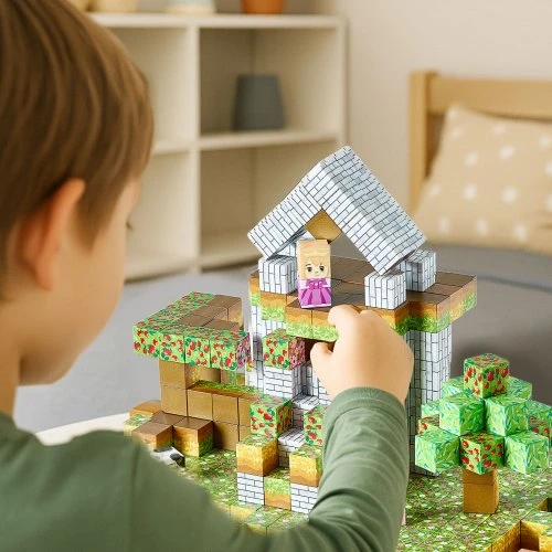 Koduva Magnetinės kaladėlės VEVOR Forest Castle Set, 150 vnt., 3+ m.