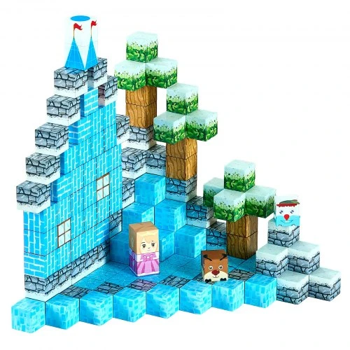 Koduva Magnetinių kaladėlių rinkinys VEVOR Glacier Castle Set, 150 vnt., nuo 3 metų