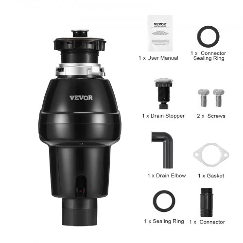 VEVOR Maisto atliekų smulkintuvas JW-V50, 0,56 kW, 3930 RPM