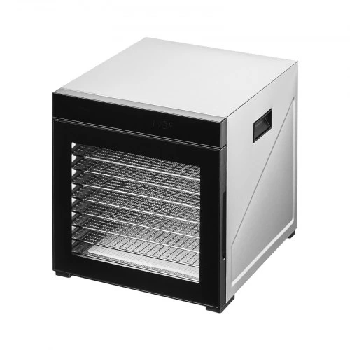 VEVOR Maisto džiovintuvas FD-1018, 1000 W, 10 nerūdijančio plieno padėklų, 25 l