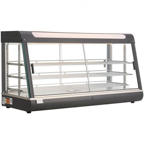 VEVOR Maisto šildymo vitrina NB-603, 3 aukštų, 1600 W, 180 l, 120 x 48 x 64 cm