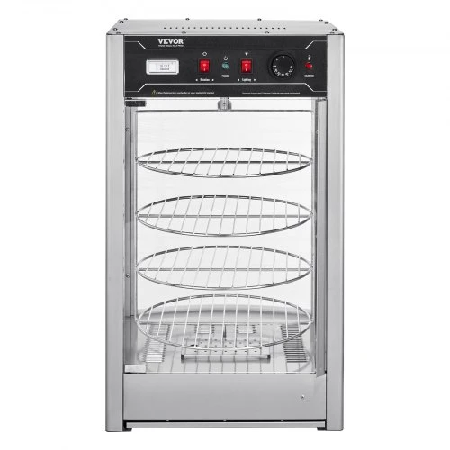 VEVOR Maisto šildymo vitrina SC-PS14 picai, 4 aukštų, iki 36,6 cm, 800 W