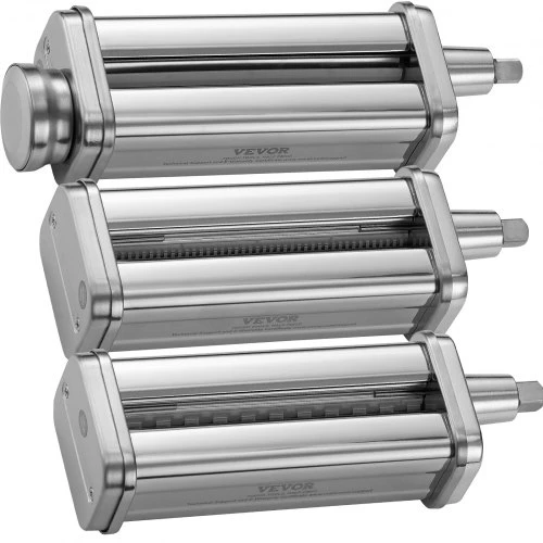 VEVOR Makaronų volo priedas KitchenAid plakikliui, nerūdijantis plienas, 3 vnt.
