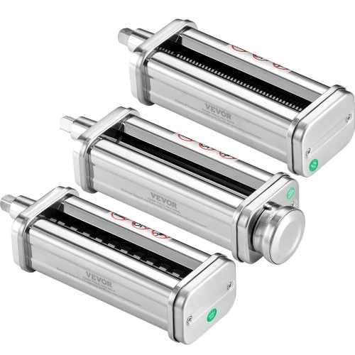 VEVOR Makaronų volo priedas KitchenAid plakikliui, nerūdijantis plienas, 3 vnt.