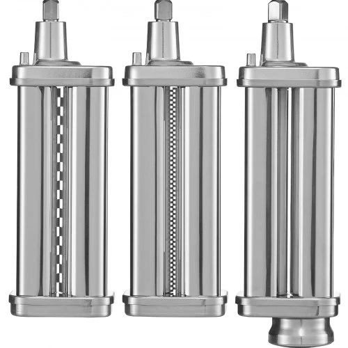 VEVOR Makaronų volo priedas KitchenAid plakikliui, nerūdijantis plienas, 3 vnt.