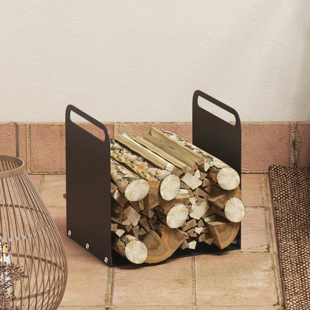 Aosom Malkų stovas, 2 rankenos, plieno rėmas, juodas, 36,5 x 30 x 36 cm, iki 30 kg