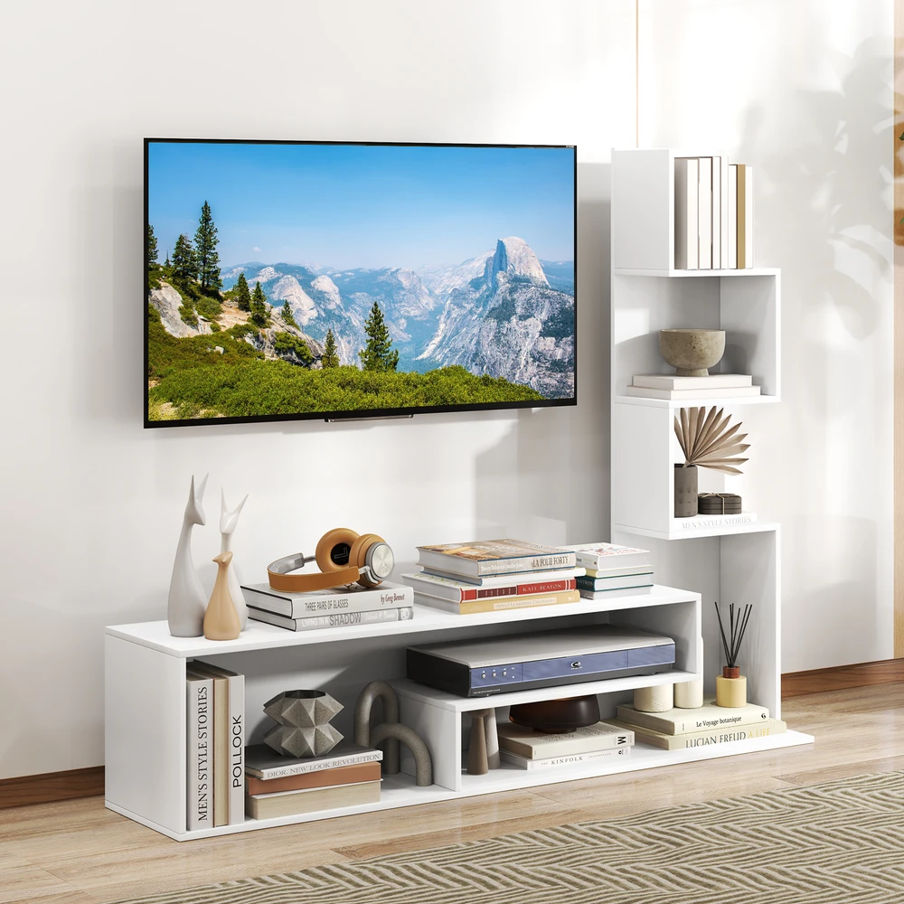 TV staliukas Promotion Medijos Spintelė TV Stovui iki 50" Balta