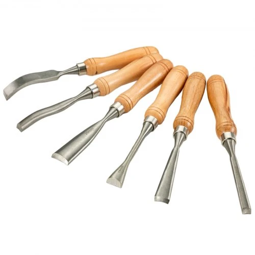 Koduva Medžio tekinimo kaltų rinkinys VEVOR, 12 vnt., HSS, 190 mm