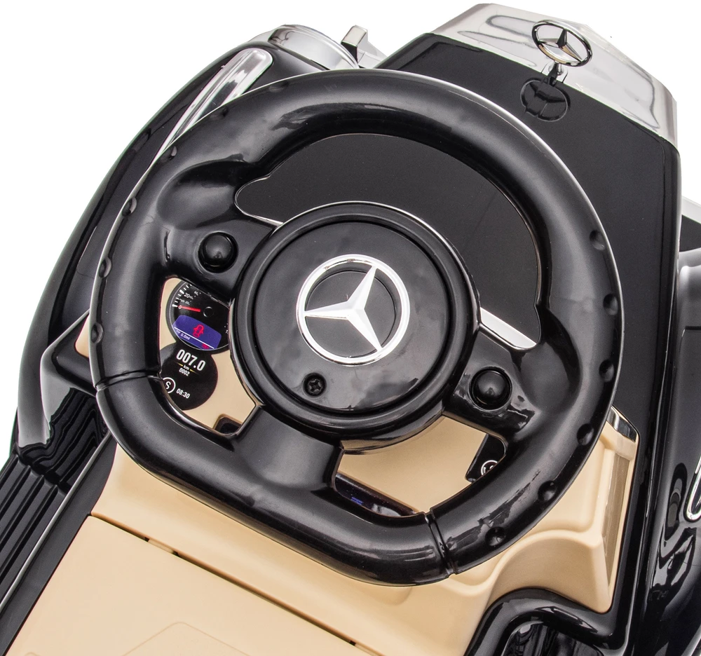 Aosom Mercedes-Benz 300S stumiamas vaikiškas automobilis, juodas, 77,5 x 41,5 x 45 cm