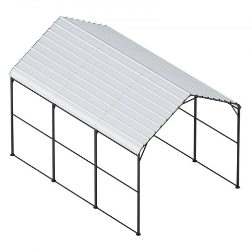 VEVOR Metalinė automobilių stoginė, 3 x 4,5 x 3,15 m