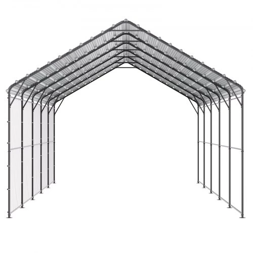 VEVOR Metalinė stoginė automobiliui, 4 x 8 x 3,15 m