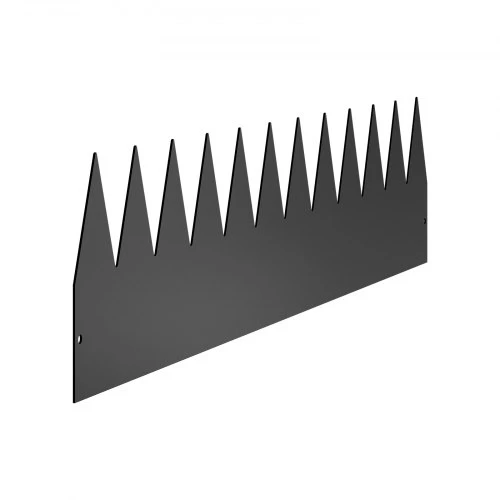 VEVOR Metalinis vejos bortelis, 4 vnt., cinkuotas plienas, juodas, 102 x 20 cm