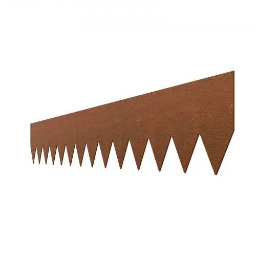 VEVOR Metalinis vejos bortelis, 6 vnt., 102 x 15 cm, rūdžių spalvos