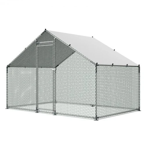 Koduva Metalinis vištidės aptvaras VEVOR JD322, 3 x 2 x 2 m, su PE danga