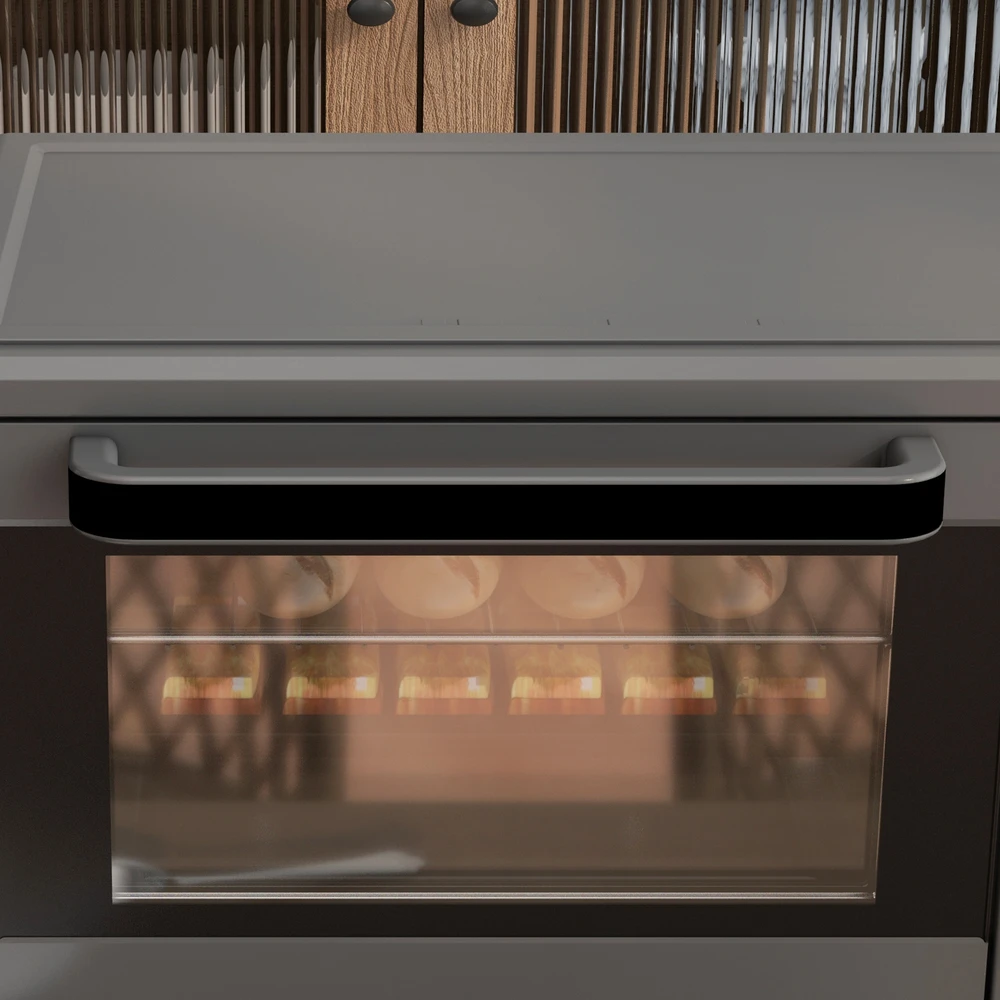 Elektrinė krosnelė Aosom Mini orkaitė, 21 l, 1400 W, pilka, nerūdijančio plieno
