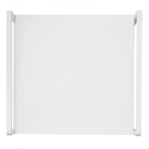 VEVOR Mini šaldytuvo stovas YNS-01 su 2 stalčiais ir 4 pasukamais ratukais, baltas, 56 x 53 x 57 cm