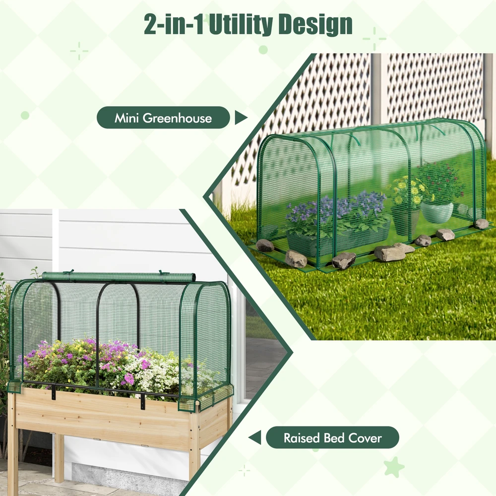 Promotion Mini šiltnamis tunelis 118x55x60 cm žalias