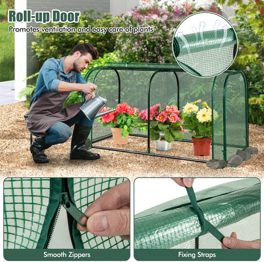 Promotion Mini šiltnamis tunelis 118x55x60 cm žalias