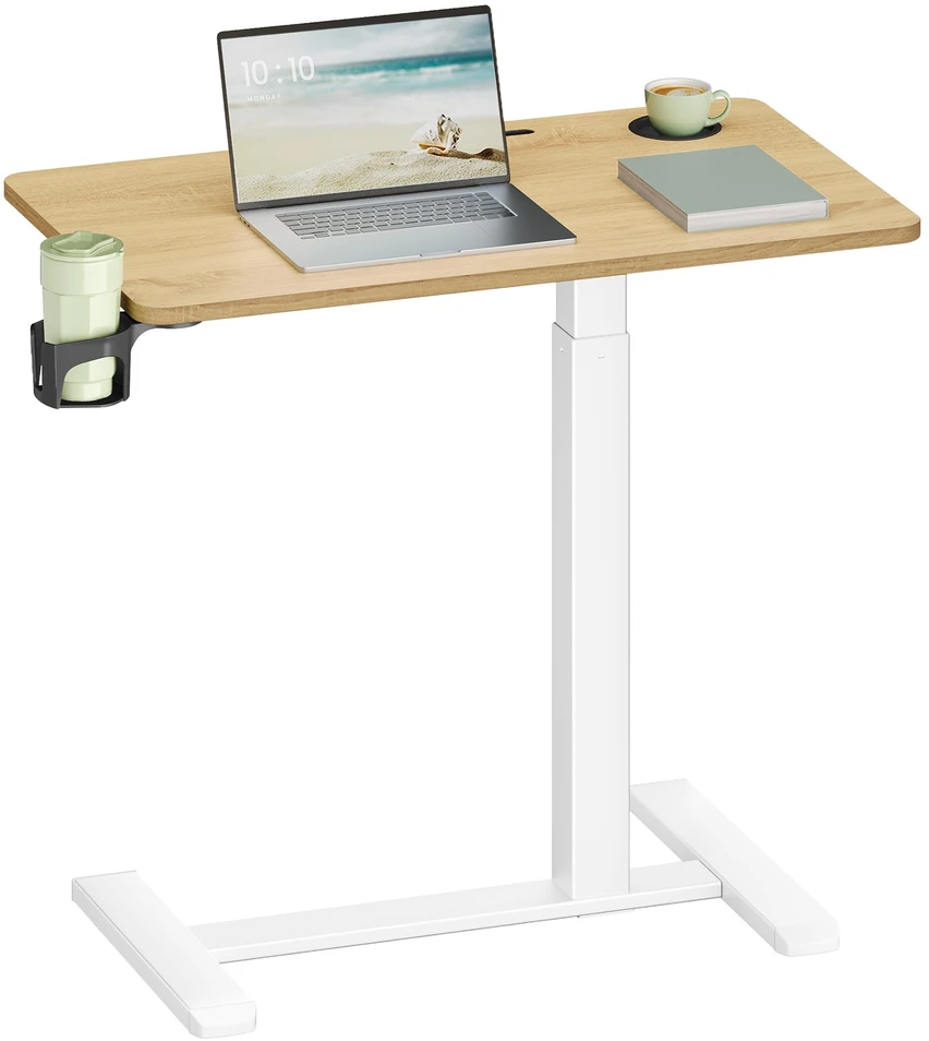 Koduva Mobilus pastatomas stalas su ratukais, 80 x 45 x 65–102 cm, aukso ąžuolo spalvos