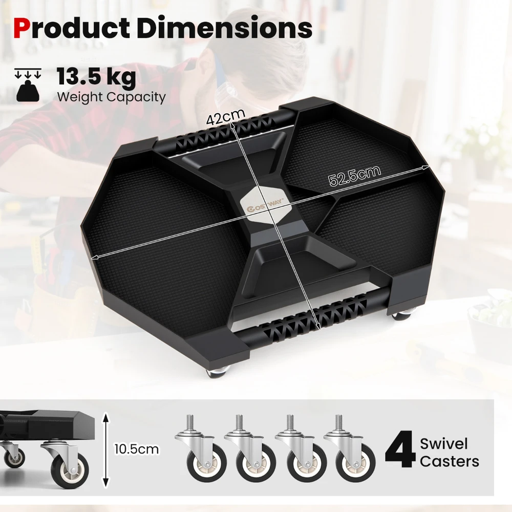 Promotion Mobilus vežimėlis su 4 pasukamais ratukais, 13.5kg